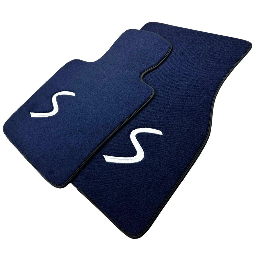 Dark Blue Floor Mats for Mini Cooper / One F56 3-Doors (2014-2023) - AutoWin