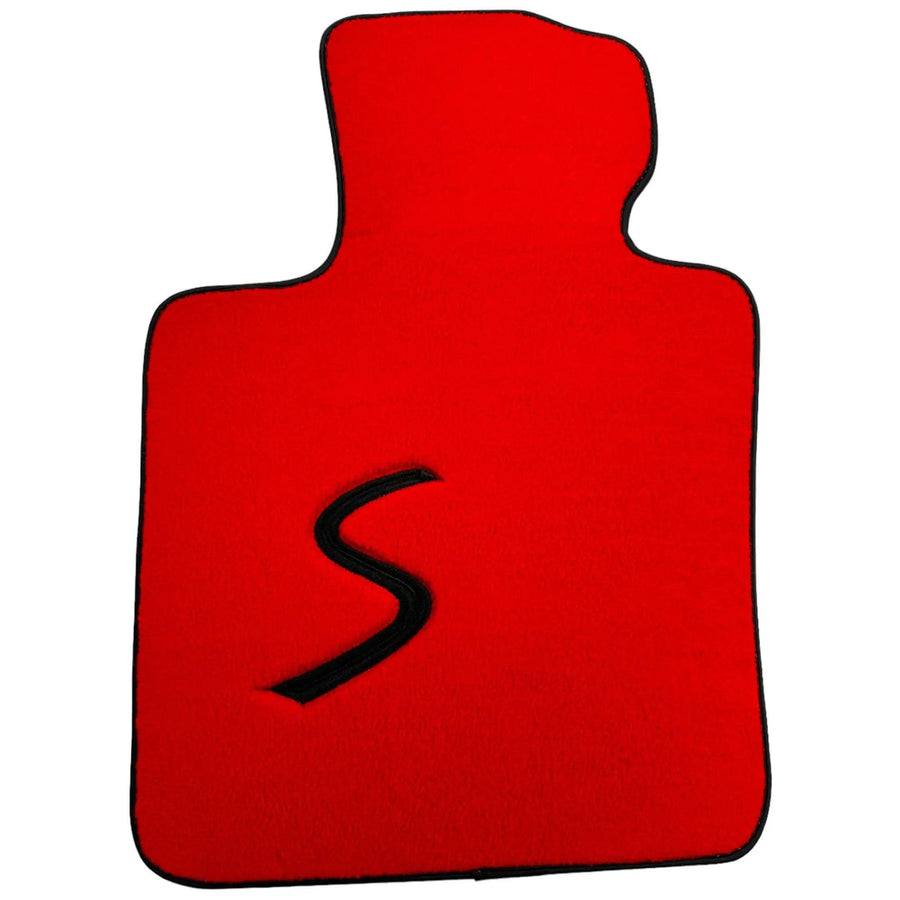 Red Floor Mats for Mini Cooper / One F56 3-Doors (2014-2023) - AutoWin