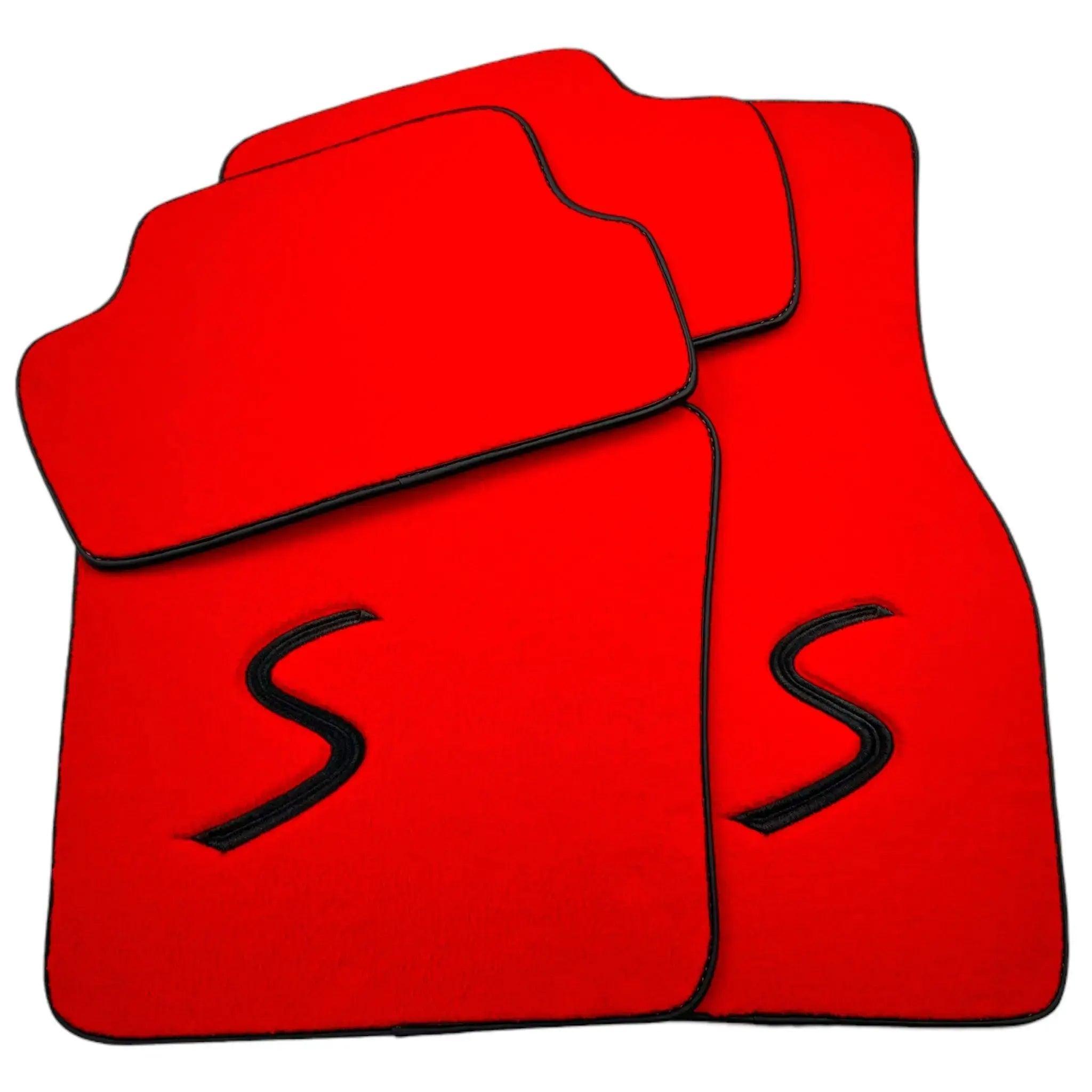 Red Floor Mats for Mini Cooper/One R50 (2001-2007) - AutoWin