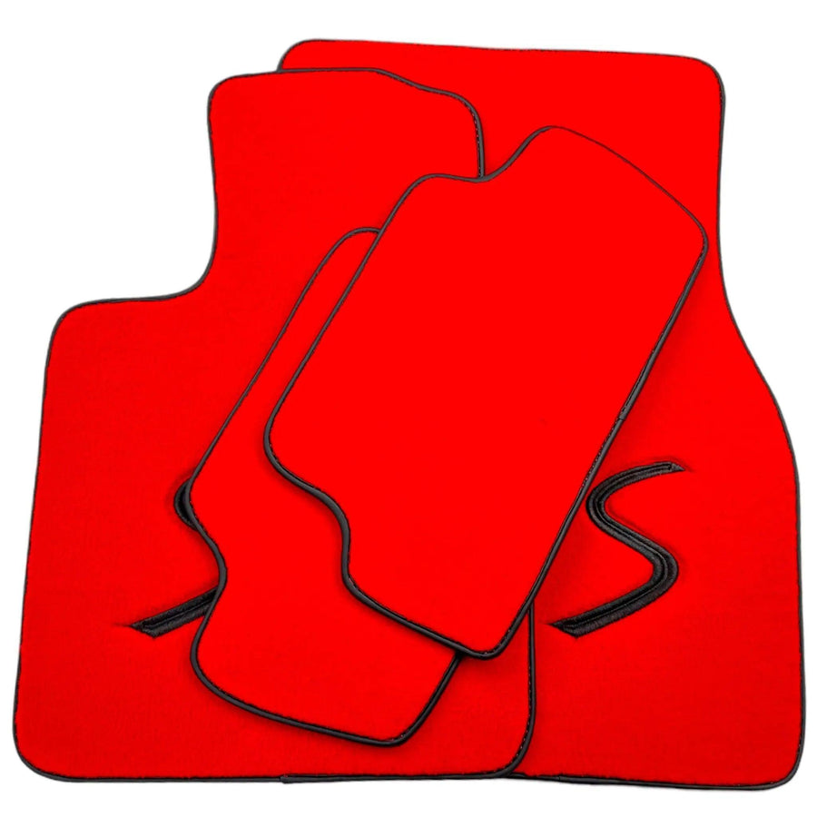 Red Floor Mats for Mini Cooper/One R50 (2001-2007) - AutoWin