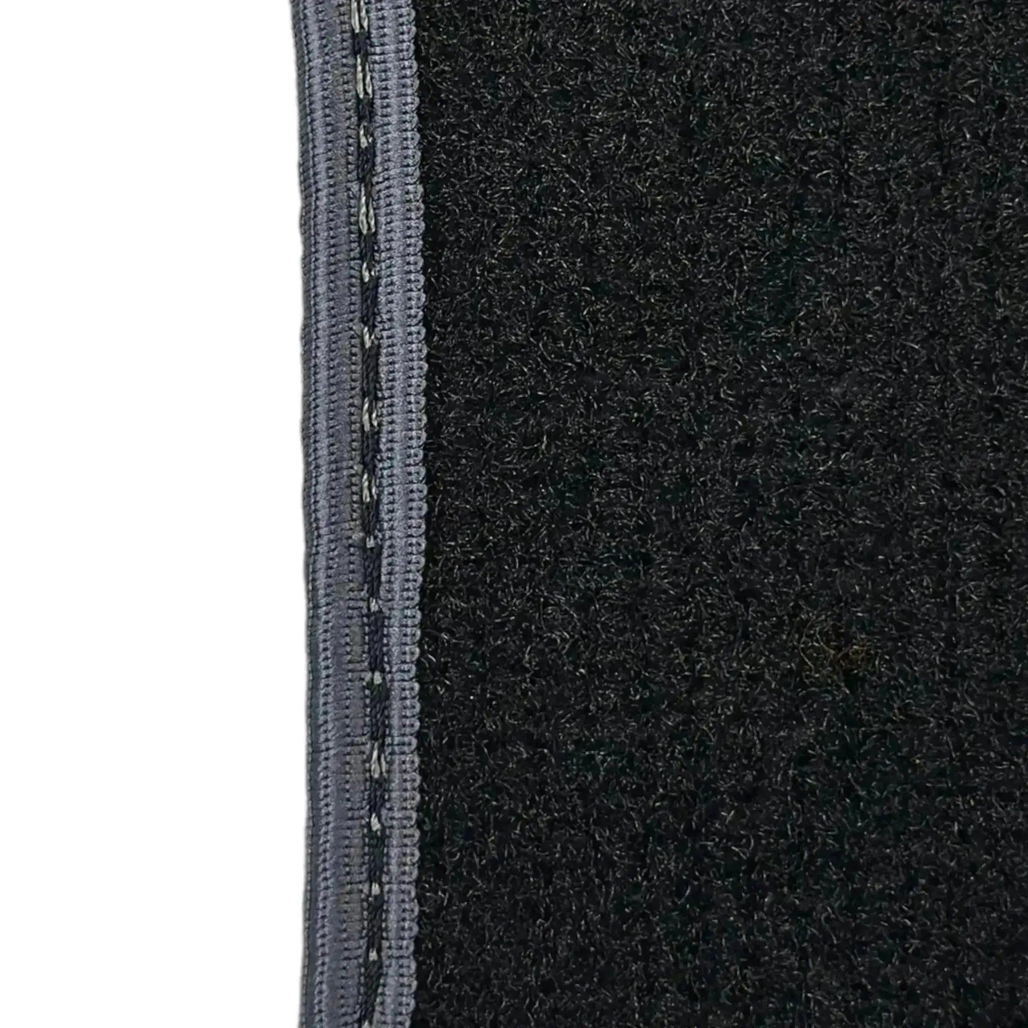 Black Floor Mats for Mini Cooper / One R50 (2001-2007) with Gray Trim - AutoWin