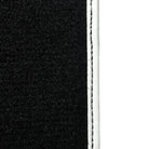Black Floor Mats for Mini Cooper / One R56 (2007-2014) with Leather | White Trim - AutoWin