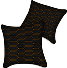 Customizable Black Leather Pillows Set of 2 for Lamborghini Vehicles