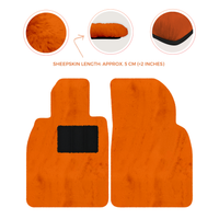 Premium Sheepskin Floor Mats for Porsche Cayenne (2018-2023)