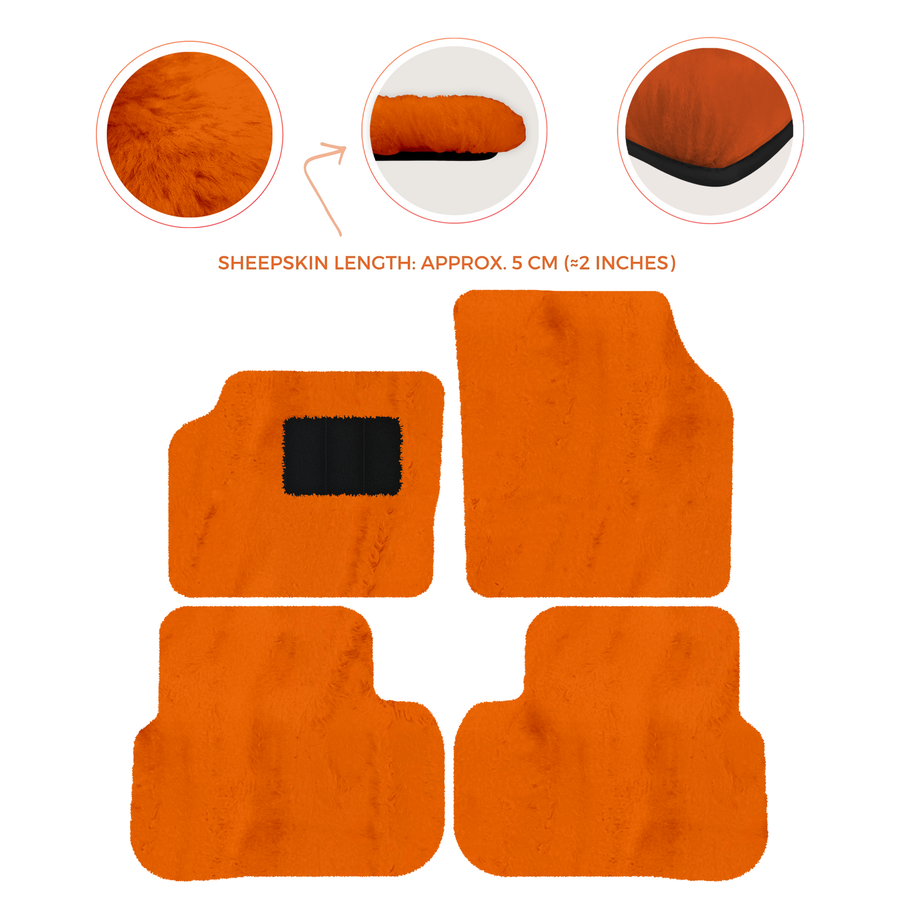 Luxury Sheepskin Floor Mats for Aston Martin V8 Coupe (1996-2000)