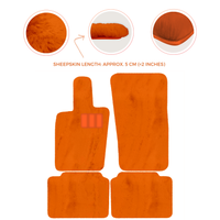 Luxury Sheepskin Floor Mats for Porsche Panamera (2017-2023)