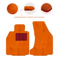 Premium Sheepskin Floor Mats for Porsche 718 Boxster (2016-2023)