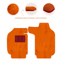 Sheepskin Floor Mats for Porsche 911 SC (1978-1984) - Sheepskin Length, Various Color Options