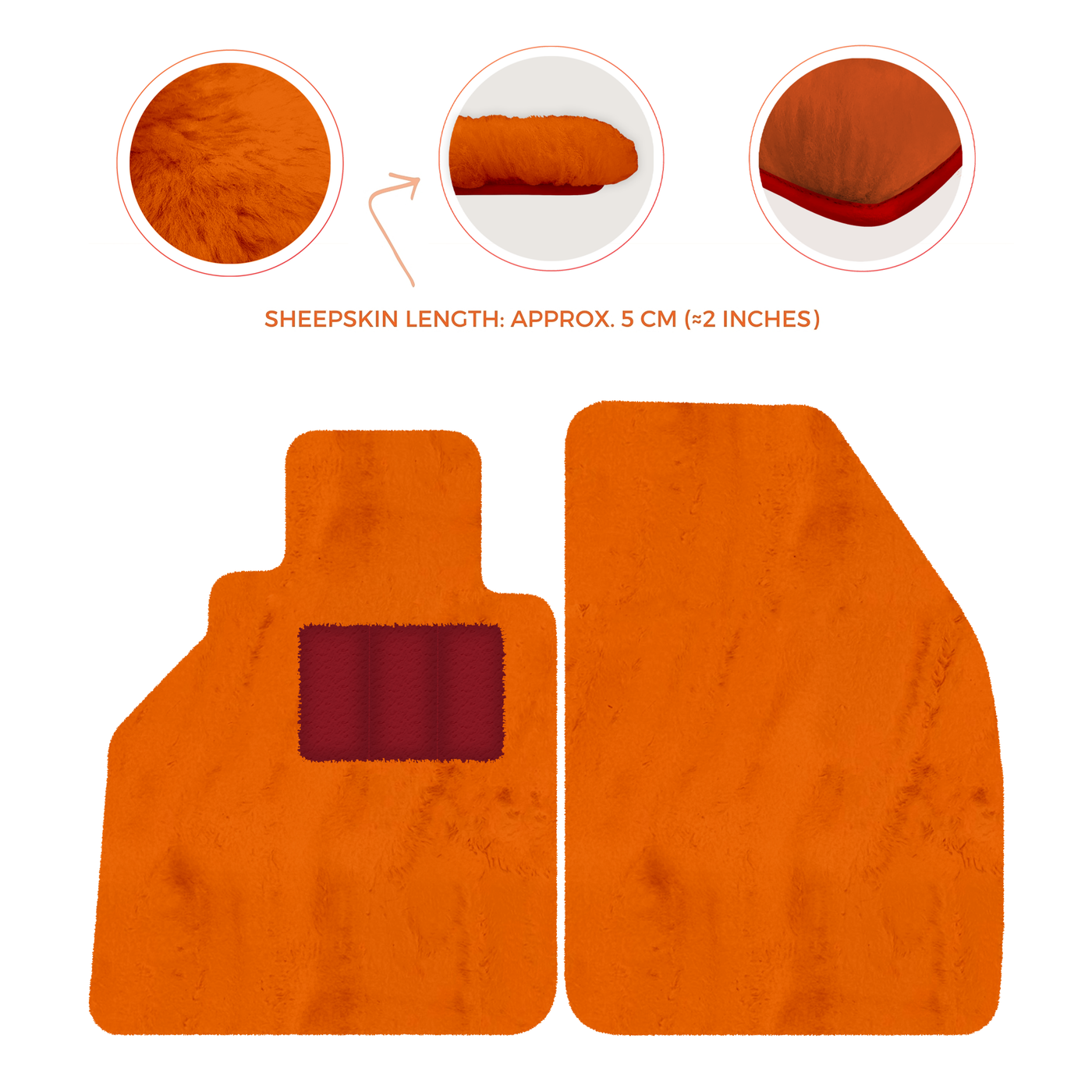 Premium Sheepskin Floor Mats for Porsche 986 Boxster (1996-2004)