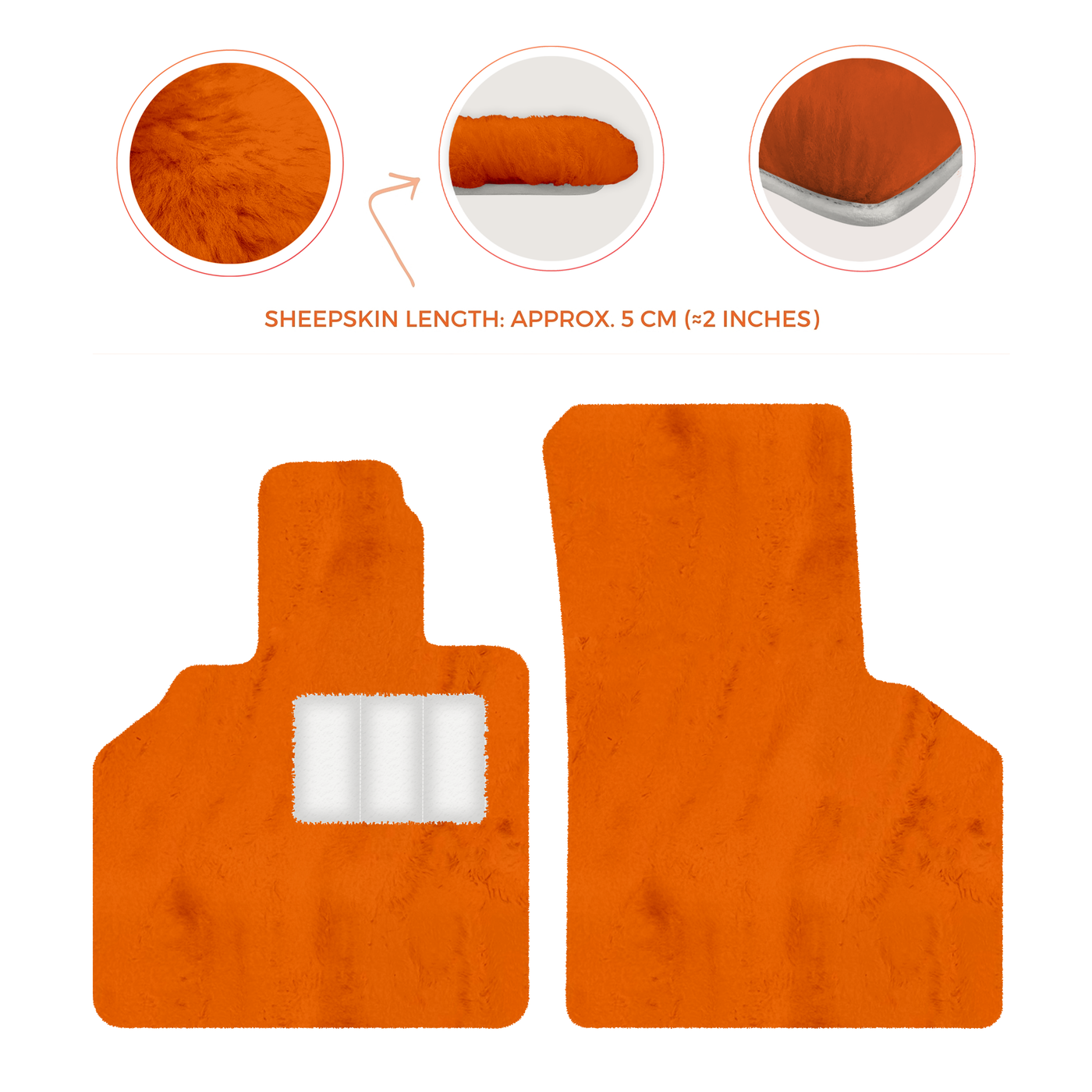 Premium Sheepskin Floor Mats for Lamborghini Aventador (2012-2022)