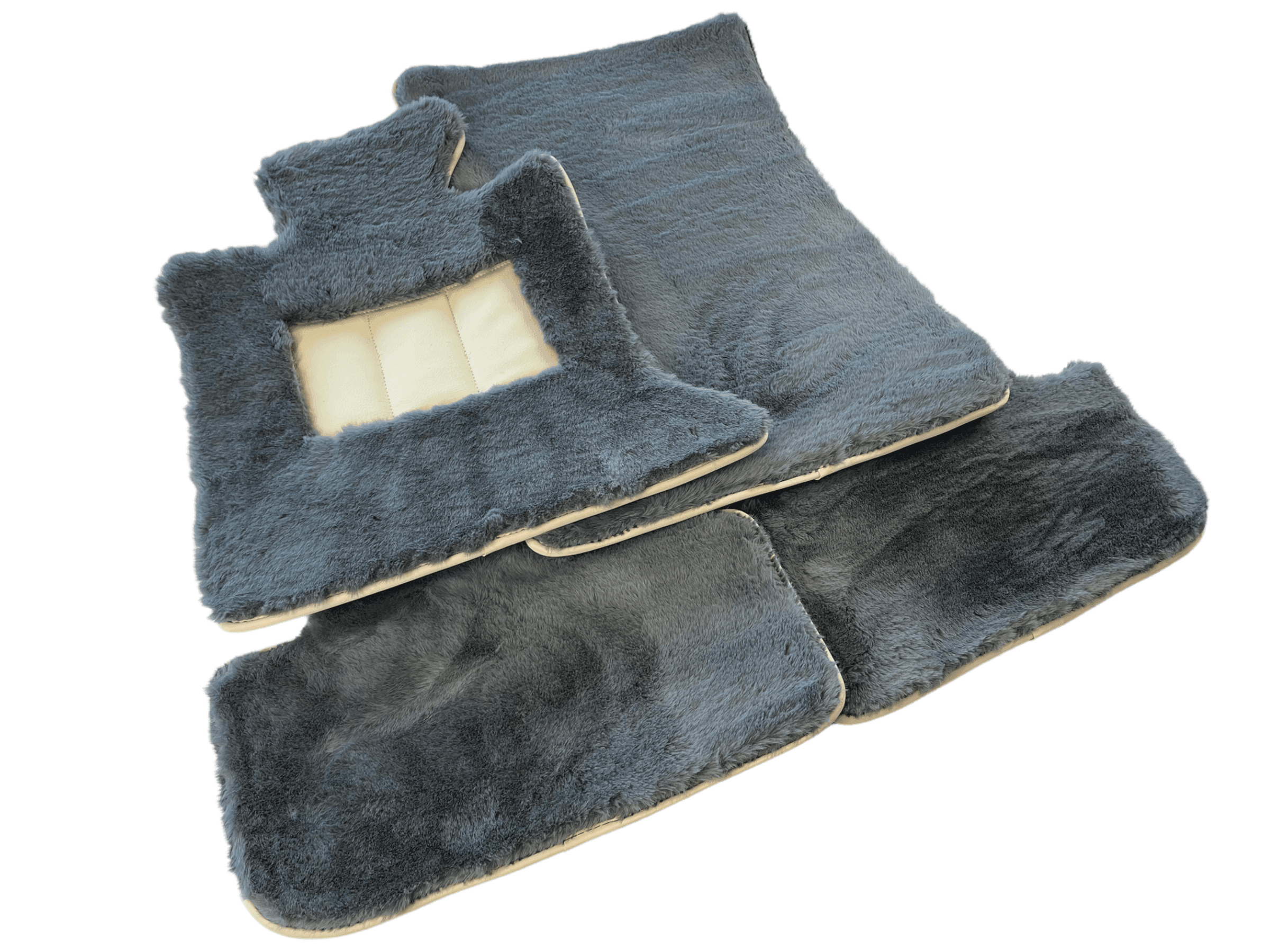 Sheepskin Floor Mats For Rolls Royce Spectre (2023-2024) ER56 Design Brand - AutoWin