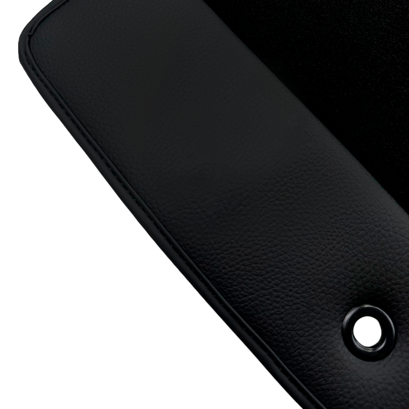 Black Floor Mats for Lincoln MKS (2008-2016) with Leather | AutoWin