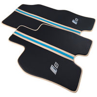 Carbon Fiber Floor Mats for BMW i8 Series L12 L15 | Cream Leather