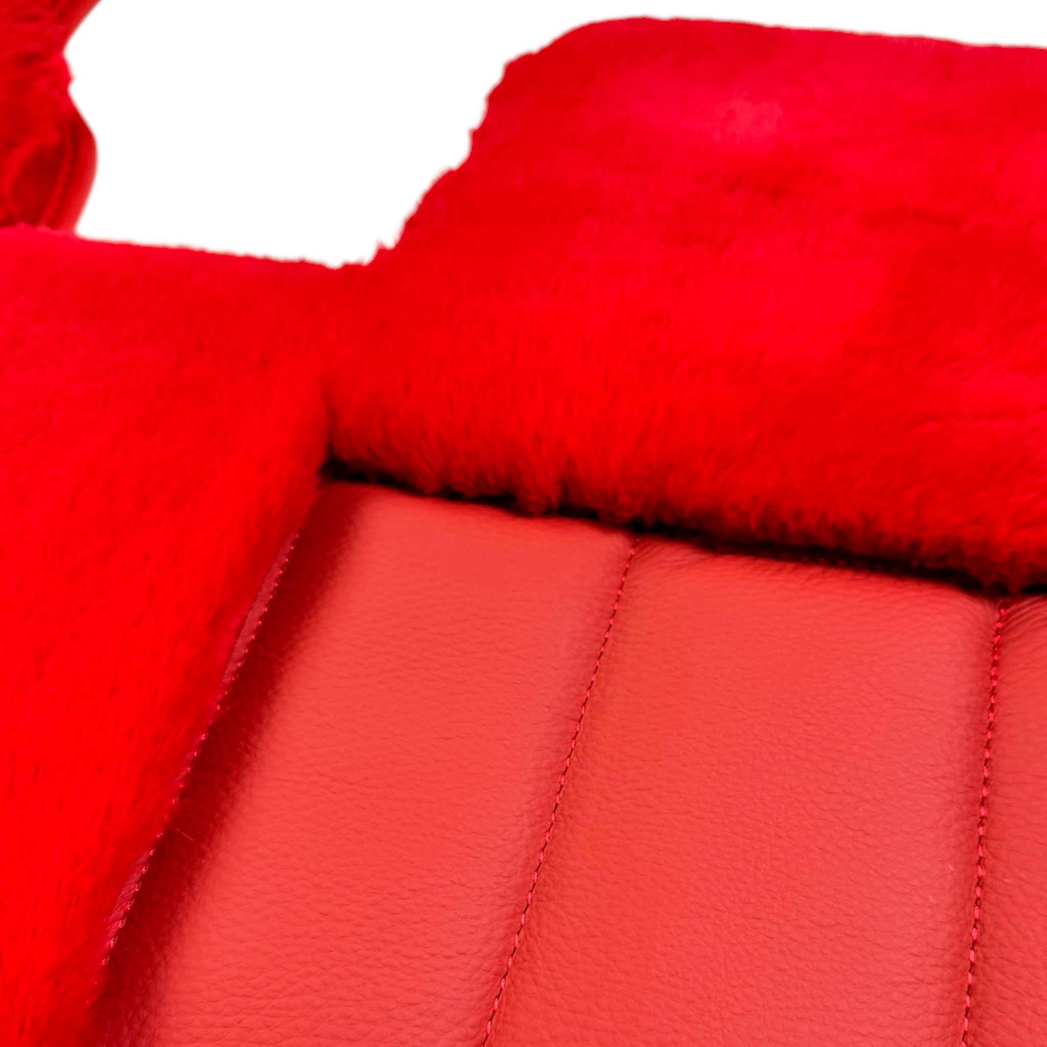 Red Sheepskin Floor Mats for Bentley Bentayga (2015-2023)