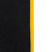 Black Leather Floor Mats for Ferrari SF90 Stradale (2019-2024) with Symmetrical Hex Pattern