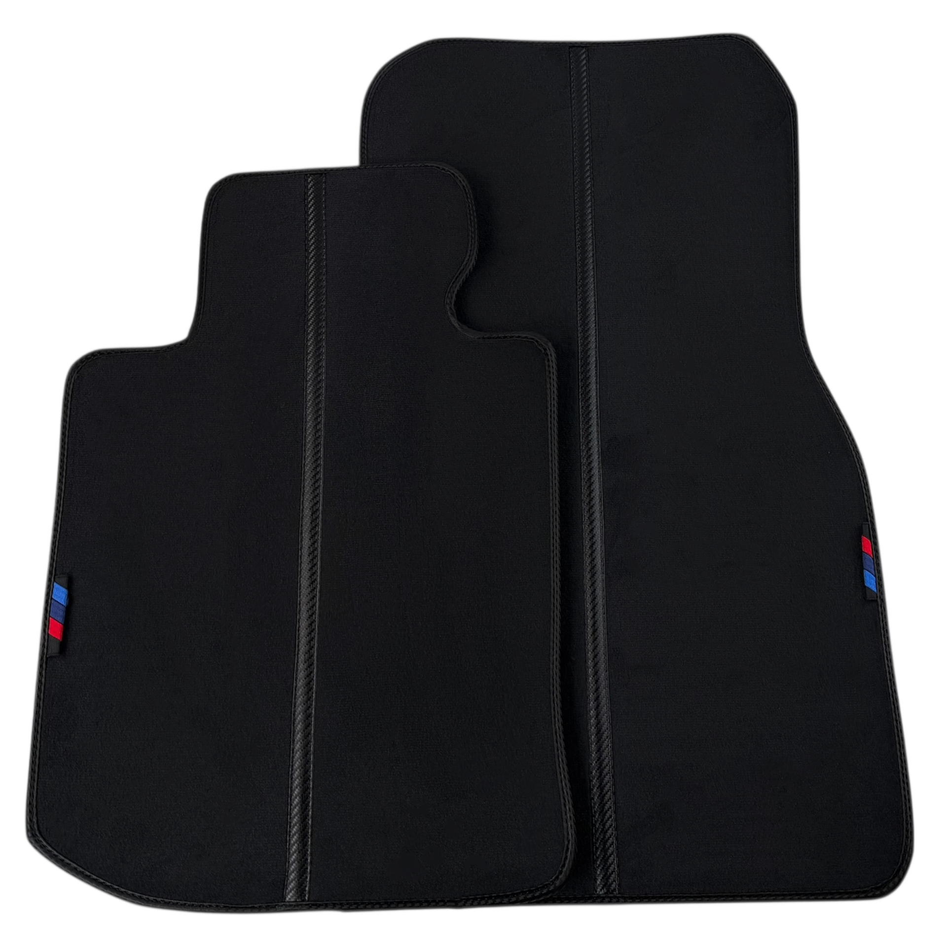 Customizable Leather Floor Mats with Triangle Pattern for BMW E36 Hatchback Coupe (1998-2002) - AutoWin