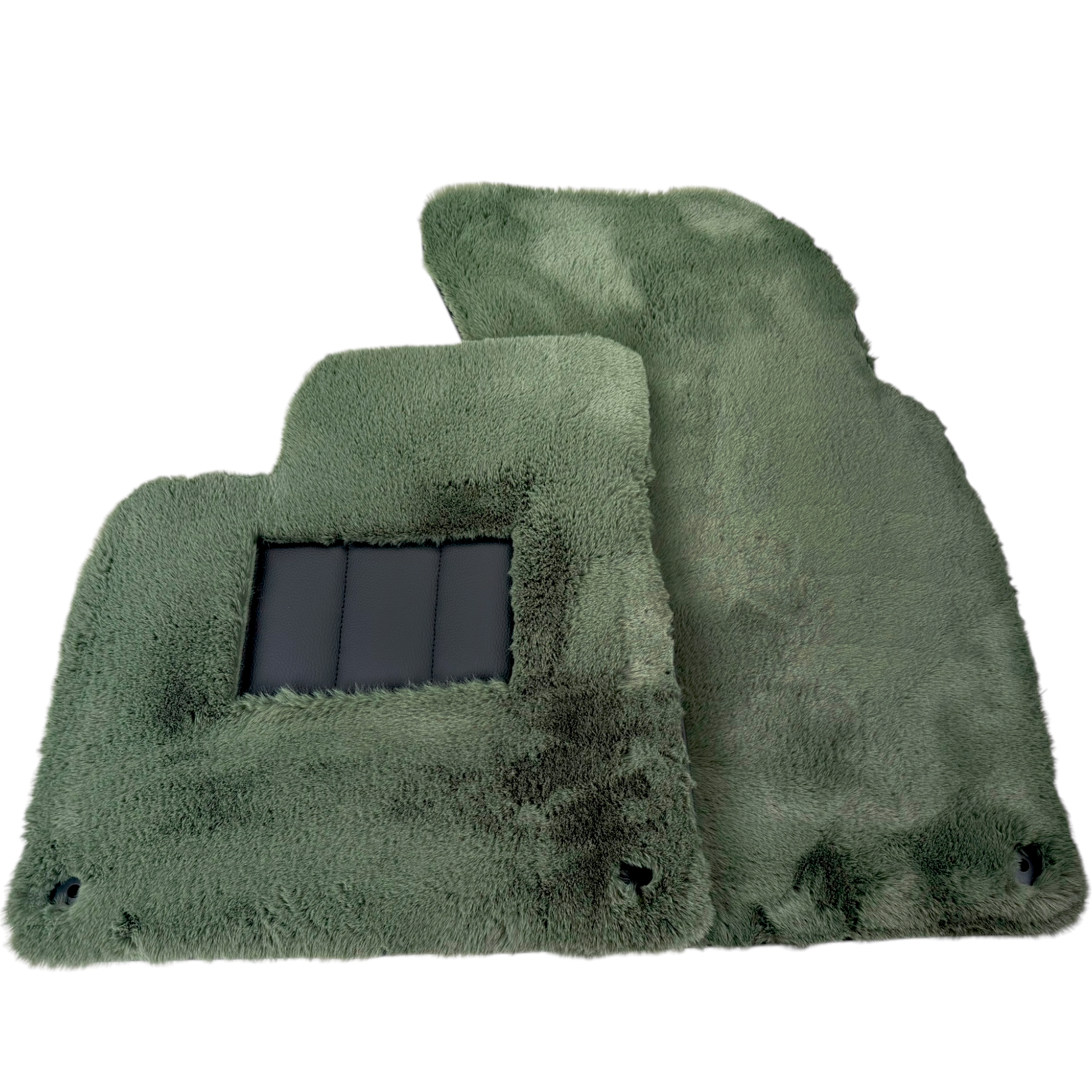 Genuine Light Green Sheepskin Floor Mats Bentley Arnage Green Label (1998-2009)