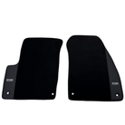 ER56 Design Black Floor Mats for Chevrolet Spark Hatchback (2010-2013) BiFuel with Leather