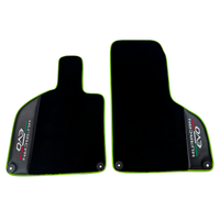 Black Floor Mats for Lamborghini Huracan EVO (2019-2024) with Carbon Fiber Borders