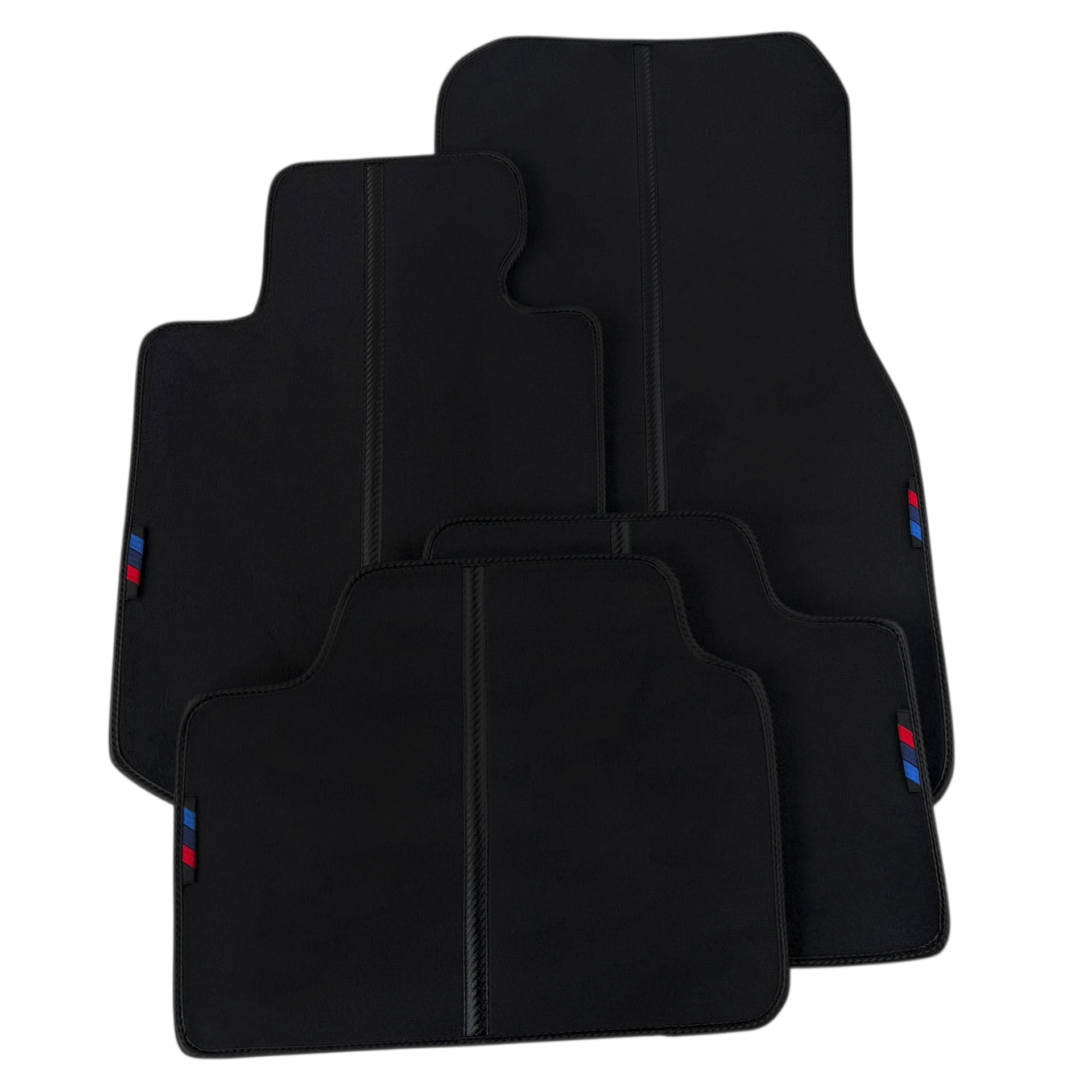 Customizable Leather Floor Mats with Triangle Pattern for BMW E36 Hatchback Coupe (1998-2002) - AutoWin