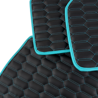 Premium Carbon Fiber Leather Floor Mats for Toyota GT86 (2012-2021)