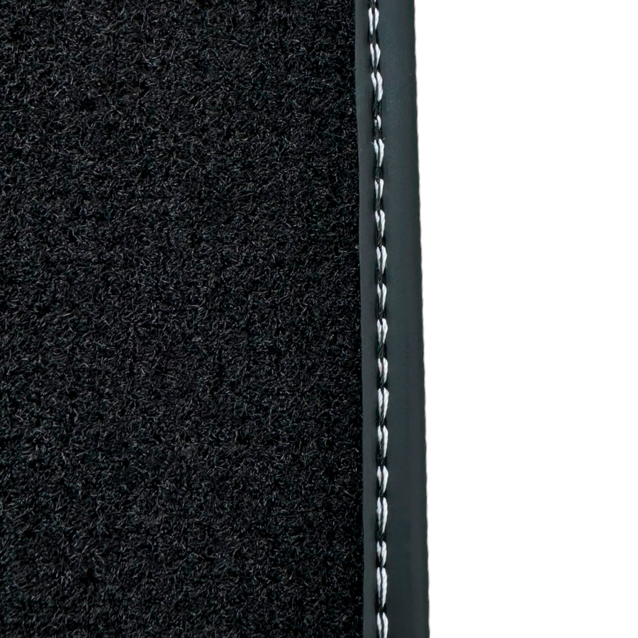 Black Floor Mats for Ferrari 488 GTB (2015-2022) with Cuoio Nappa Leather