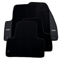 ER56 Design Black Floor Mats for Jeep Cherokee KJ (2002-2007) with Leather