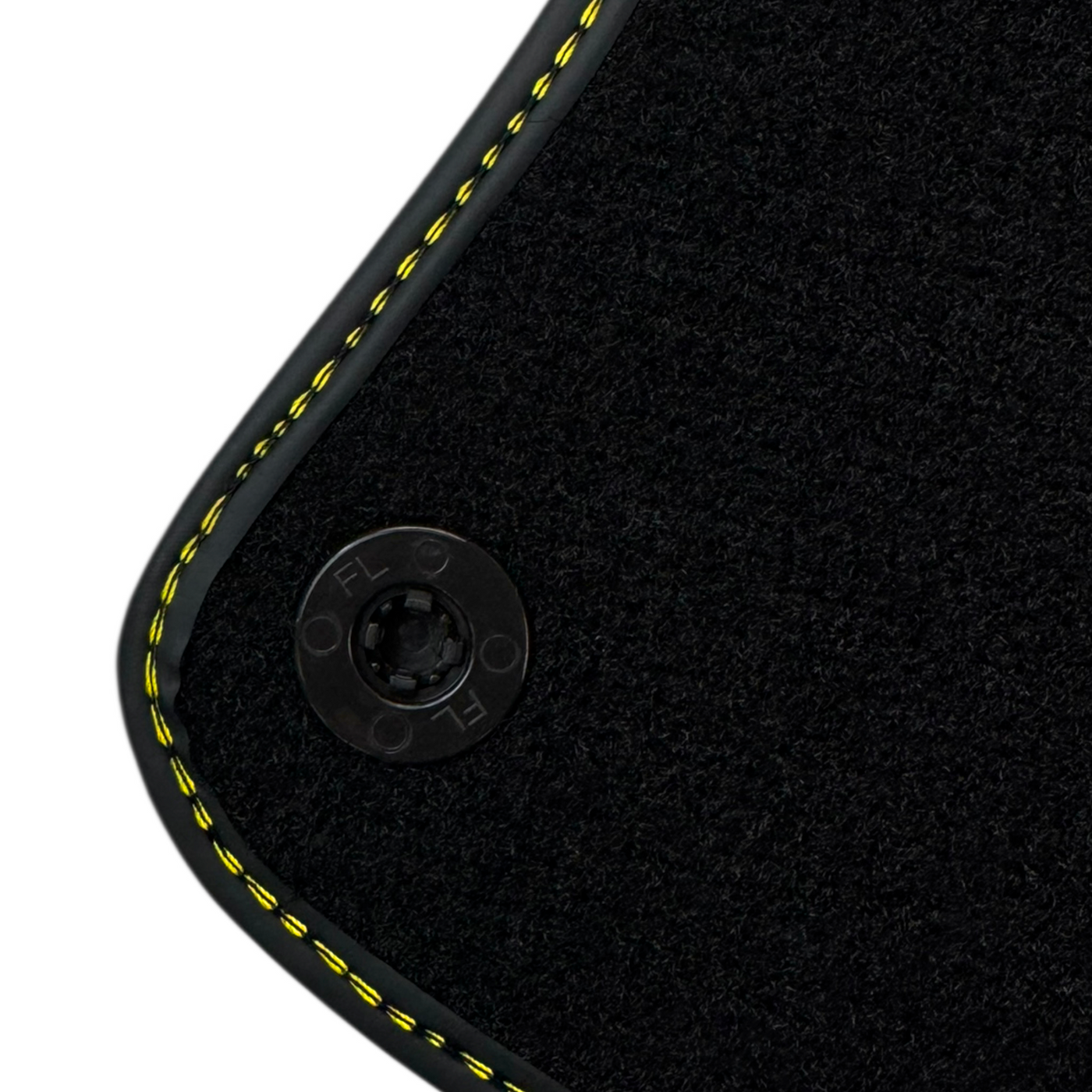 Black Floor Mats for Ferrari Portofino (2018-2023) with Leather
