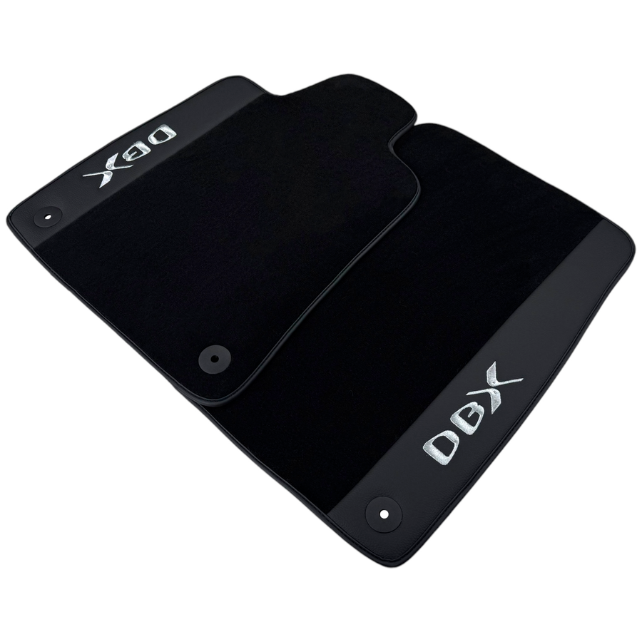 Black Floor Mats for Aston Martin DBX707 (2022-2026) SUV707 (2022-2026) SUV with Leather