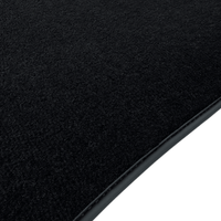 Black Floor Mats for Jaguar S-Type (2002-2008) with Leather - AutoWin