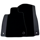 Black Floor Mats for Jaguar F-Pace (2016-2024) with Leather