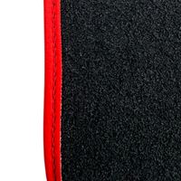 Red Floor Mats for Chevrolet Captiva C140 5-Seater (2011-2015) by ER56 Design