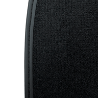 Black Floor Mats for Jaguar XF (2009-2015) Sedan with Leather - AutoWin
