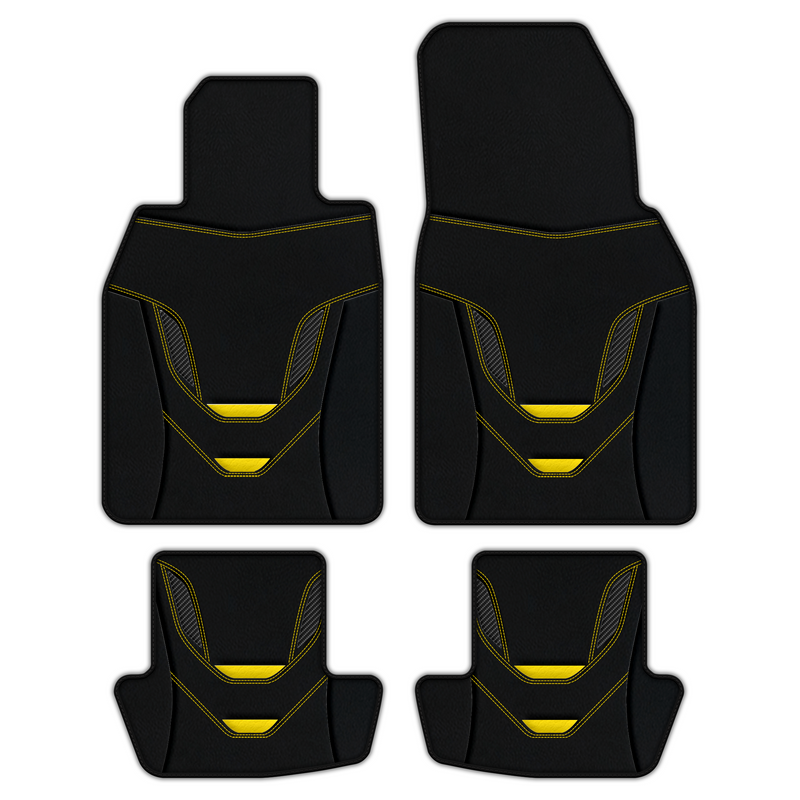 Customizable Leather Floor Mats with AW46 Pattern for Porsche 911 - 992 (2019-2026)