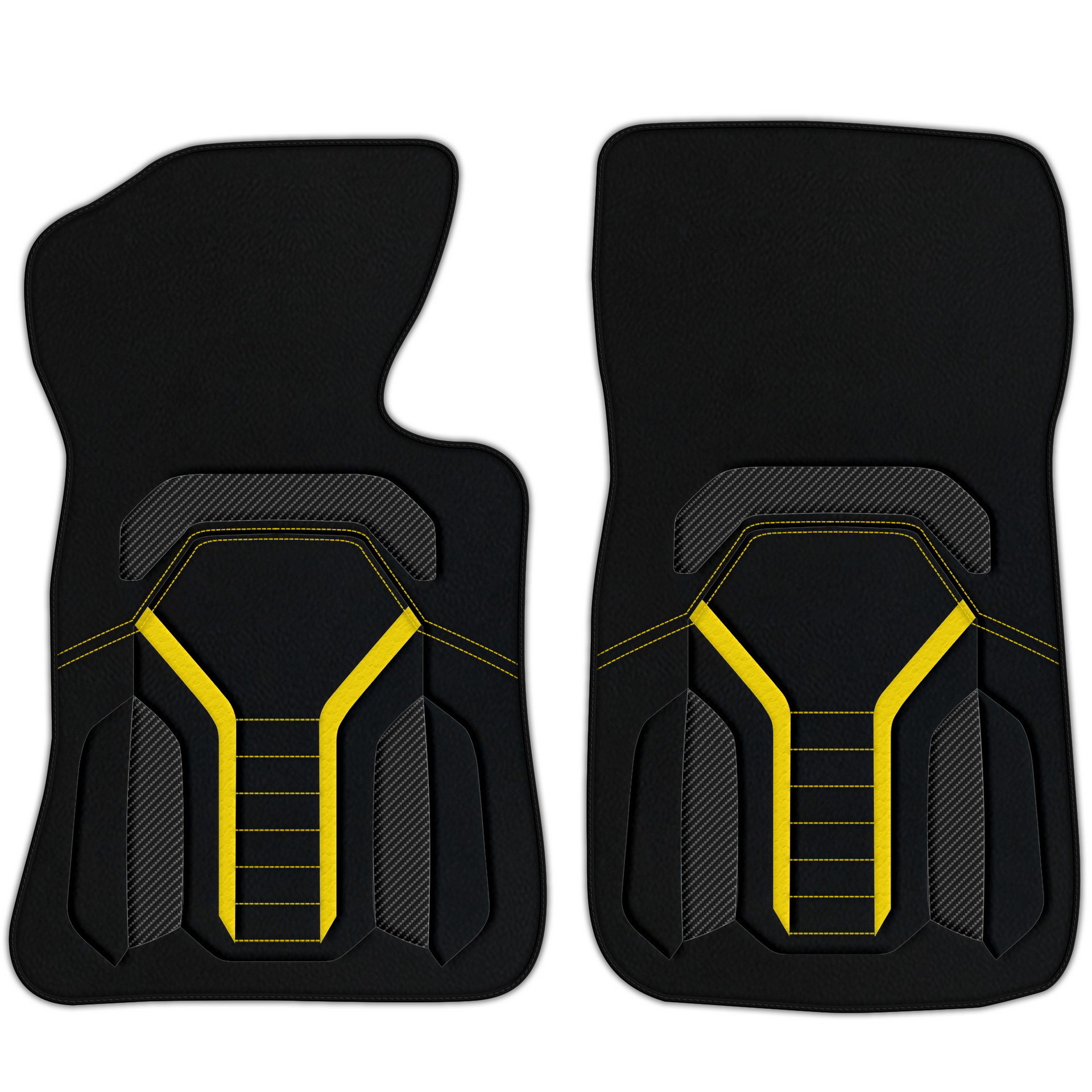 Customizable Leather Floor Mats for 1963-1967 Corvette - AW46 Pattern
