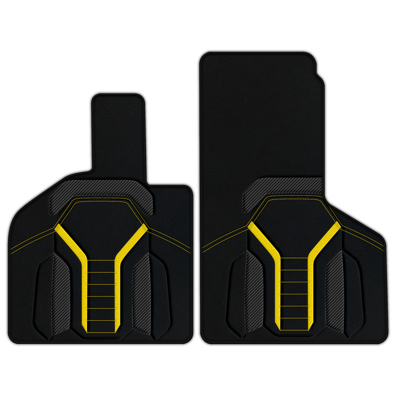Customizable Leather Floor Mats with AW47 Pattern for Lamborghini Huracan Tecnica (2022-2024)