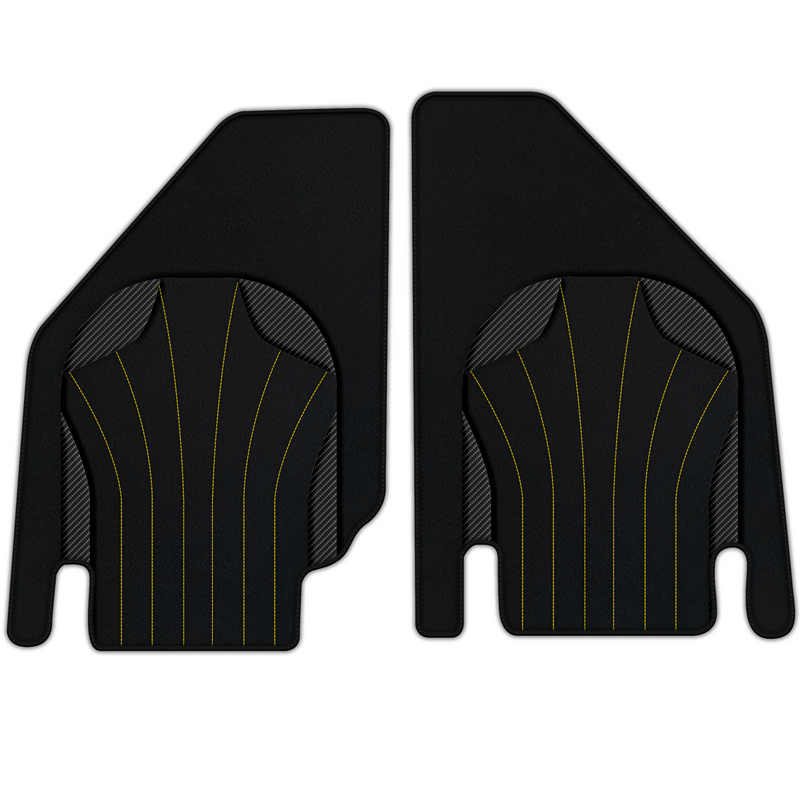 Customizable Leather Floor Mats with AW38 Pattern for Lamborghini Countach (1974–1990)