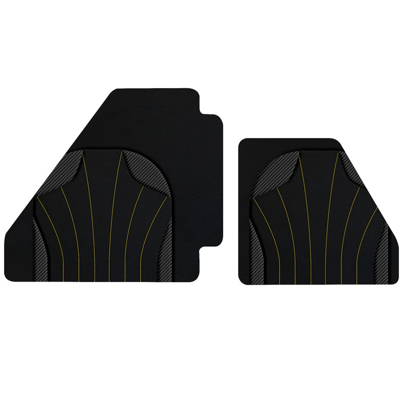 Customizable Leather Floor Mats with AW38 Pattern for Ferrari F40 (1987-1996)