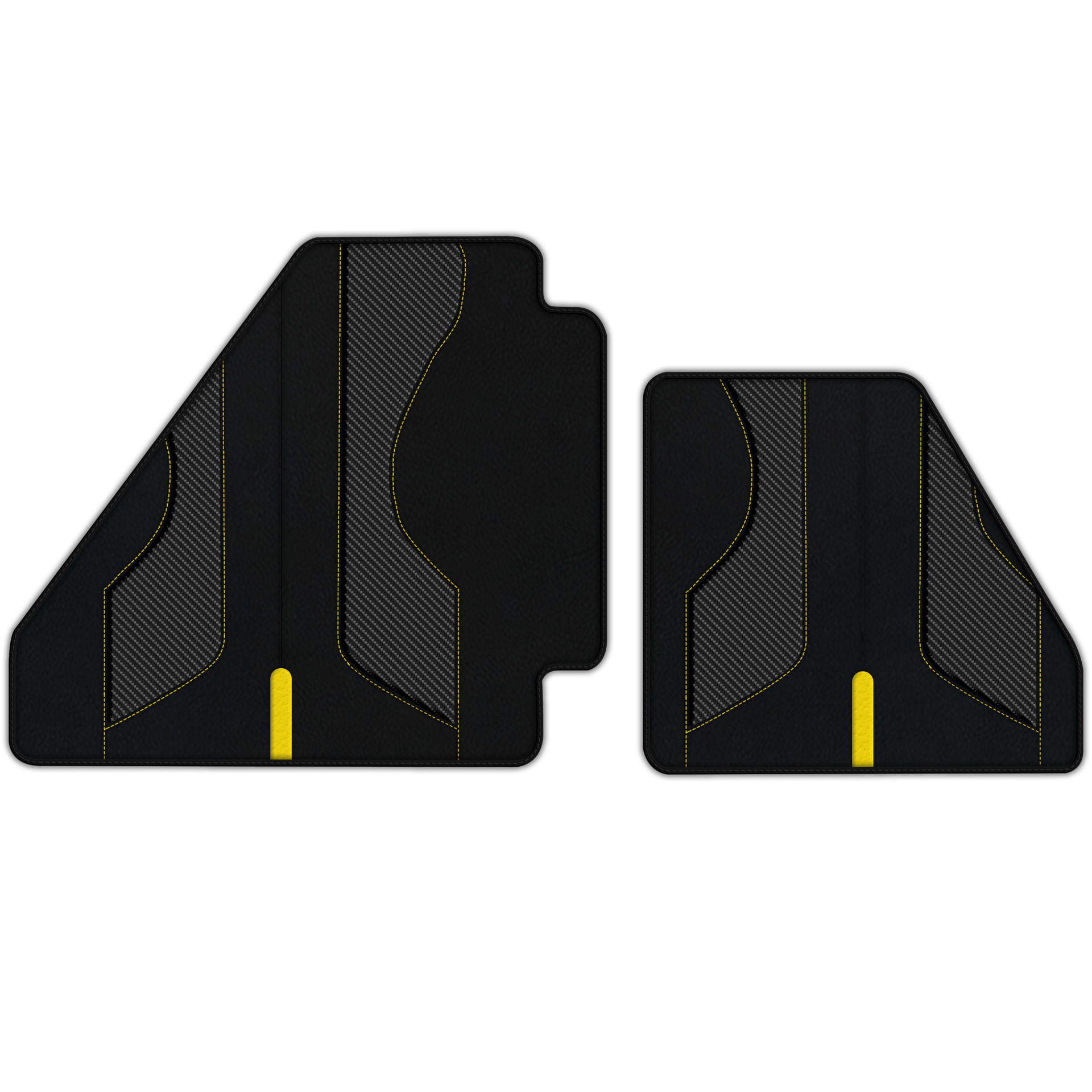 Customizable Leather Floor Mats for Ferrari F40 with AW23 Pattern