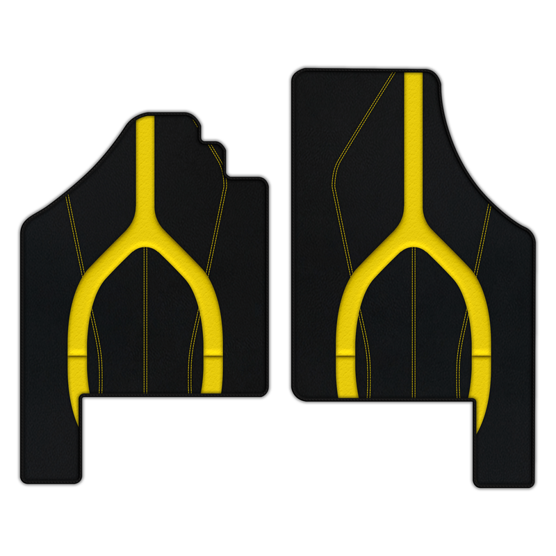 Customizable Leather Floor Mats with AW21 Pattern for Lamborghini Murcielago (2001-2010)