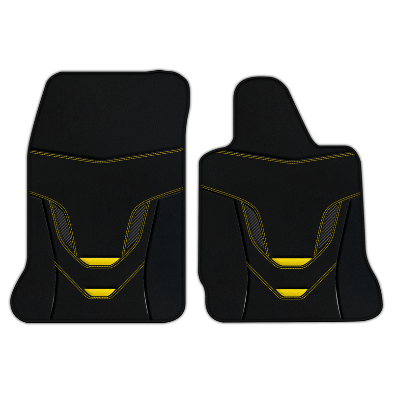 Customizable Leather Floor Mats with AW46 Pattern for Chevrolet Corvette C7 (2014-2019)