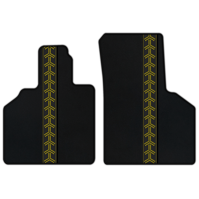 Customizable Leather Floor Mats with AW44 Pattern for Lamborghini Gallardo (2004-2014)
