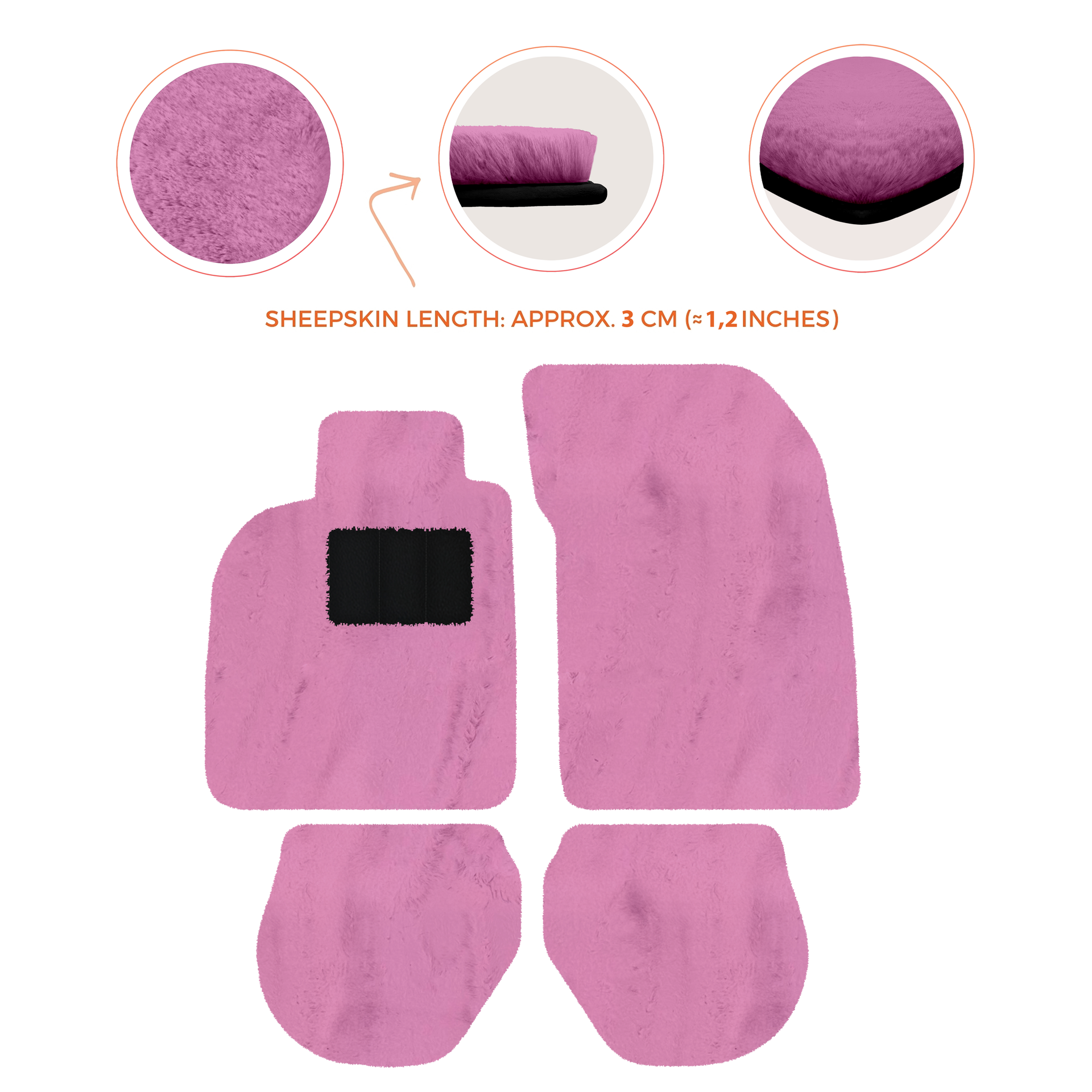 Black Floor Mats for Porsche 911 - 993 (1994-1998) - AutoWin