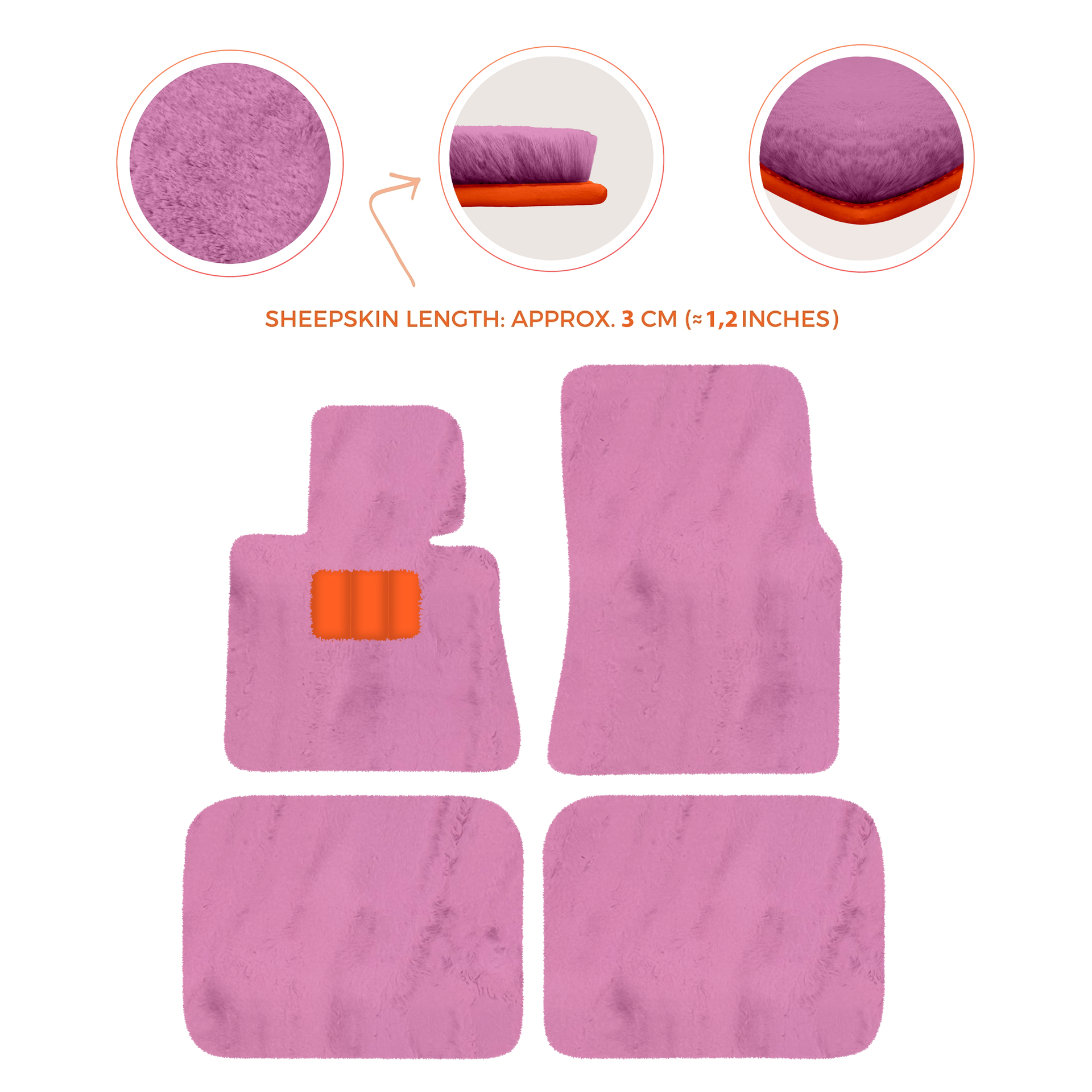 Luxury Sheepskin Floor Mats for Rolls-Royce Ghost Series I (2010-2014)