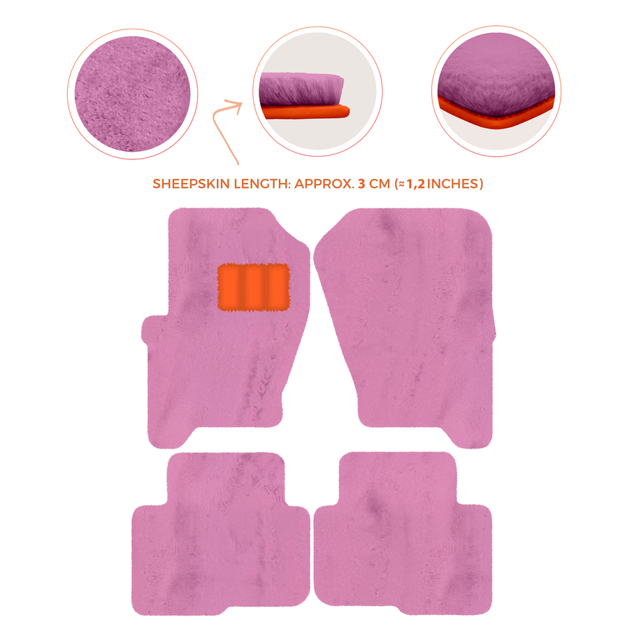Premium Sheepskin Floor Mats for Land Rover Freelander (2007-2012)