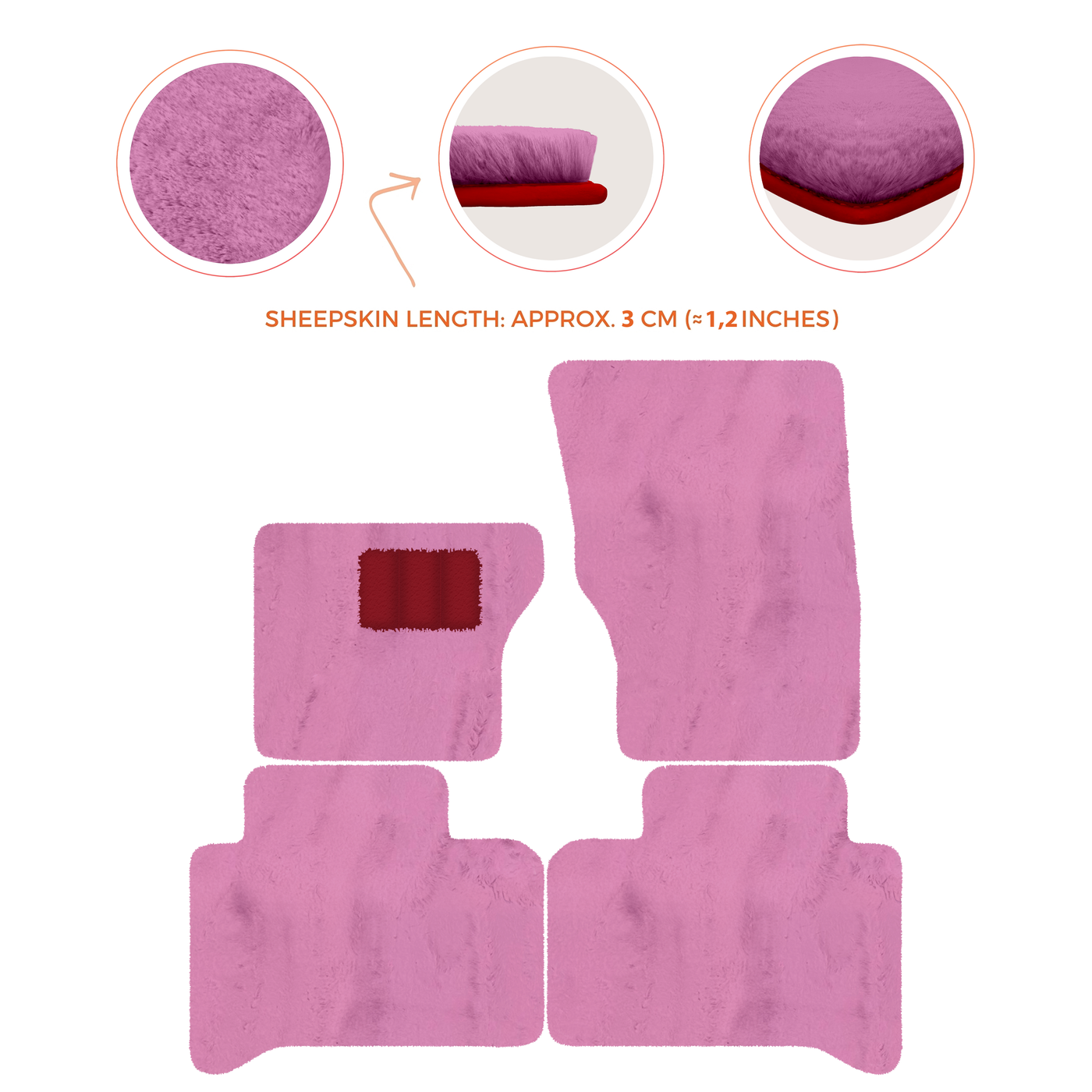 Luxurious Premium Sheepskin Floor Mats for Range Rover (2012-2022)