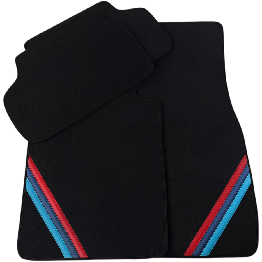 Premium Black Floor Mats for BMW - Stylish M-Performance Design