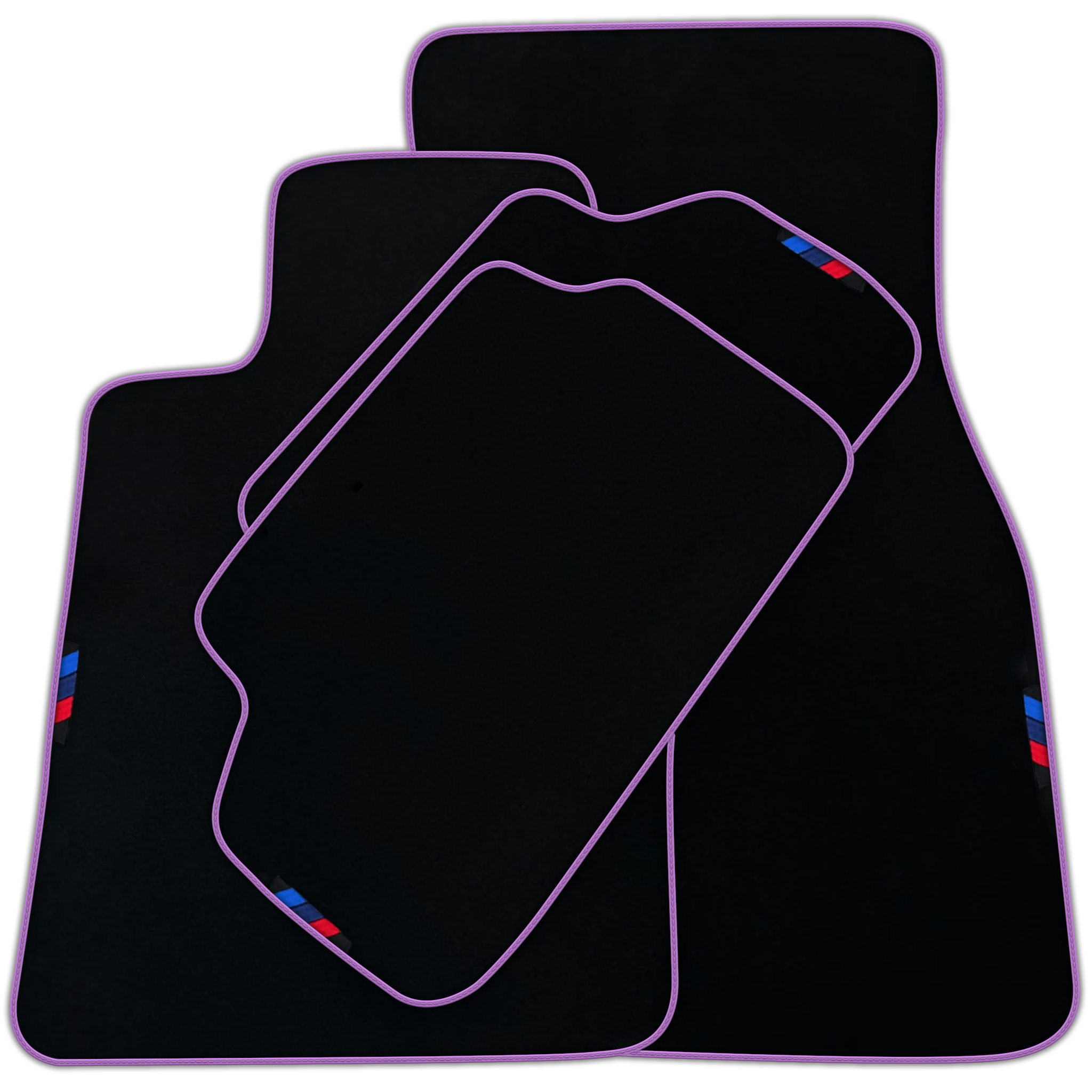 Black Mats For BMW 7 Series E32 | Green Trim | Various Trim Colors