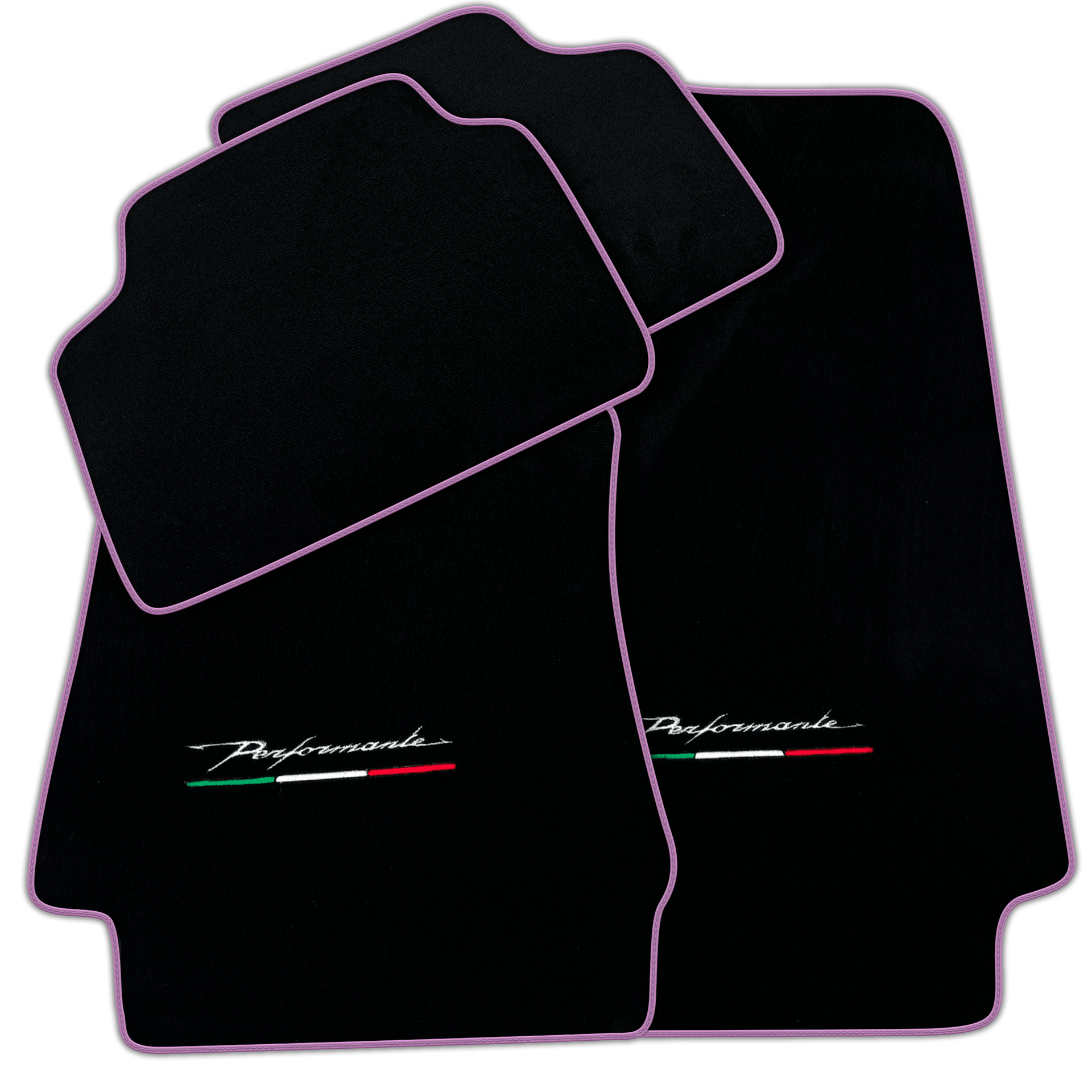 Black Floor Mats for Alfa Romeo Giulia (2016-2024) Rear Wheel Drive