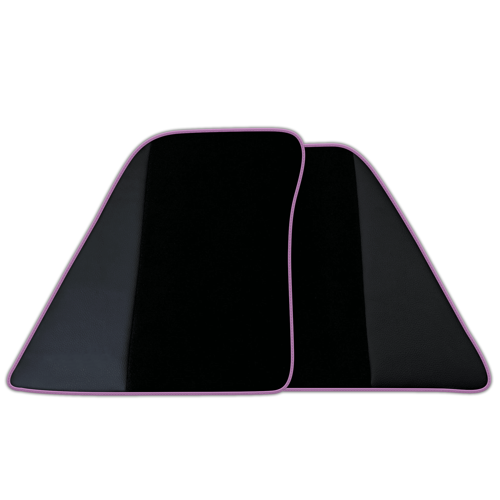 Custom Black Floor Mats for Ferrari SF90 Stradale (2019-2024) with Leather